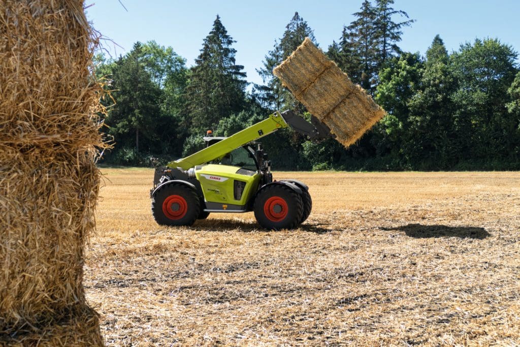 scorpion moving with bales attached